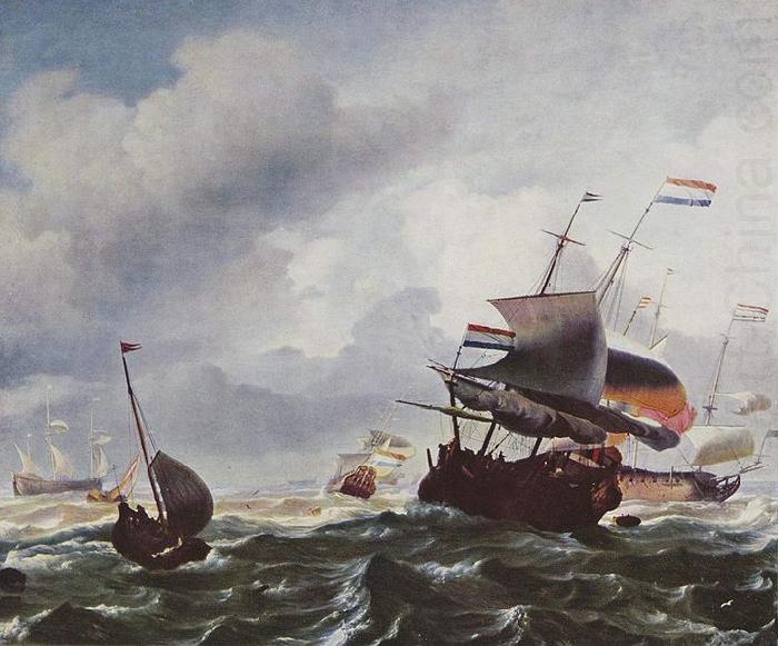 Schiffe im Sturm, Ludolf Bakhuizen